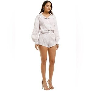 S/W/F Paisley Lilac Bomber And Short Set small